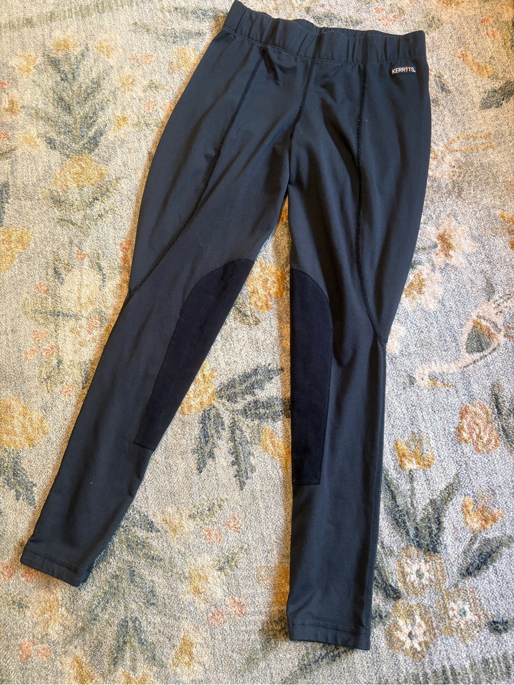 Kerrits Riding Leggings Women's Medium Black Equestrian Stretch Ankle